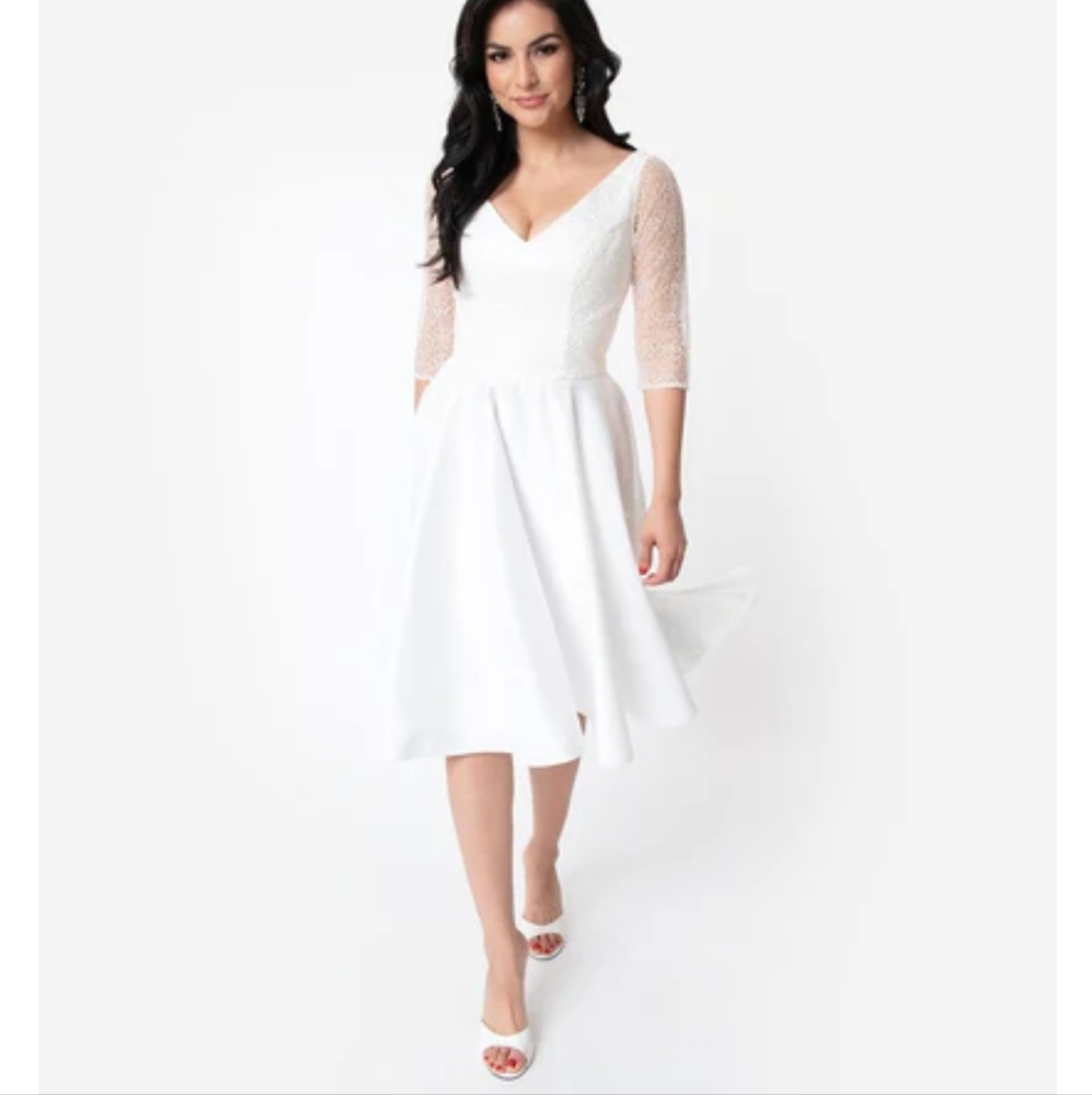 Unique vintage x dolly couture Juliette wedding dress S 4 nwt